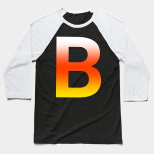 Fire Letter B Baseball T-Shirt